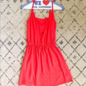 NWOT Bb Jack coral dress with fun cutout